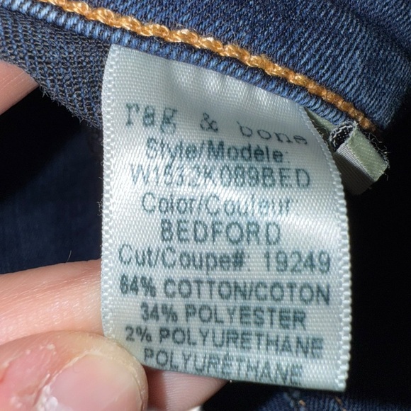 Rag & Bone High-Rise Ankle Skinny Jeans - Picture 8 of 9